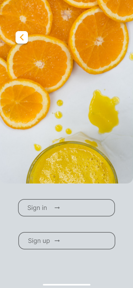 Sign In/Sign Up Page